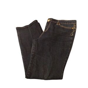 Enyce Designer Womens Pre-owned Embroidered Blue Jeans - size 15 Boot Cut